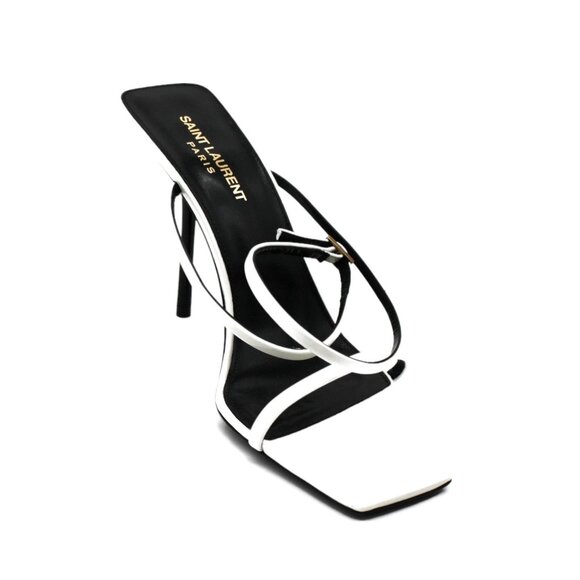 Saint Laurent Women's Nuit Square Toe High Heel Sandals - Picture 8 of 16